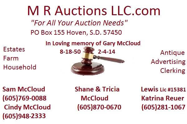 M&R Auction Business Card Picture